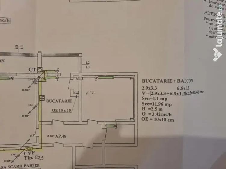 Apartament cu 2 camere decomandat în Central