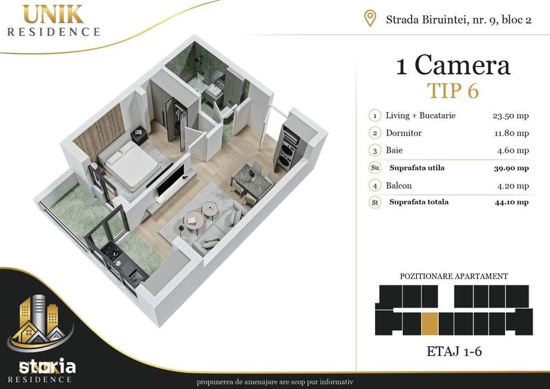 Studio nou |Metrou Berceni | Incalzire in pardoseala - 11