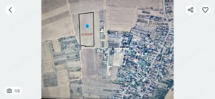 Teren de 26800 mp, în Poșta