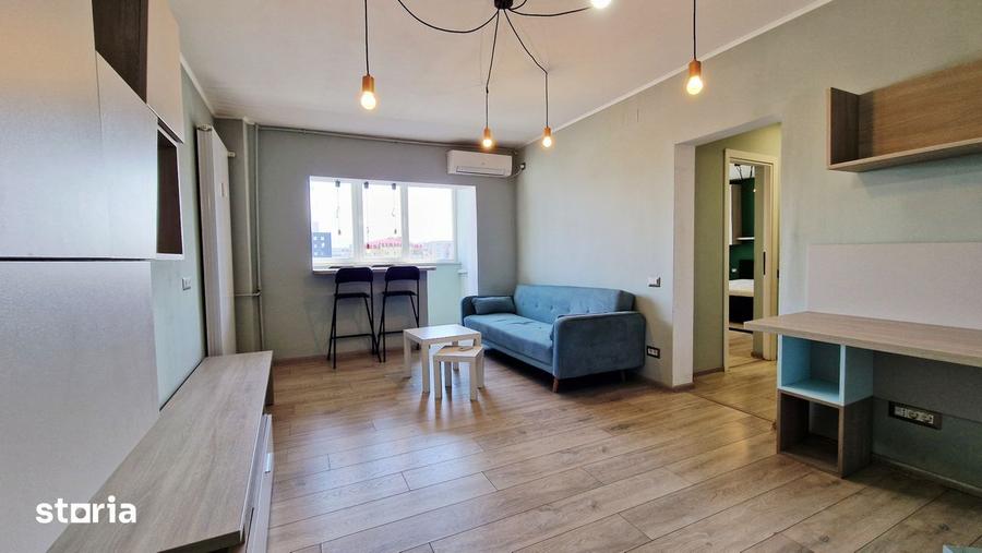 Apartament cu 2 camere, mobilat în Banu Manta