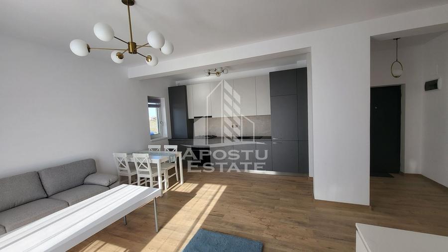 Apartament cu 2 camere semidecomandat, mobilat în Torontalului