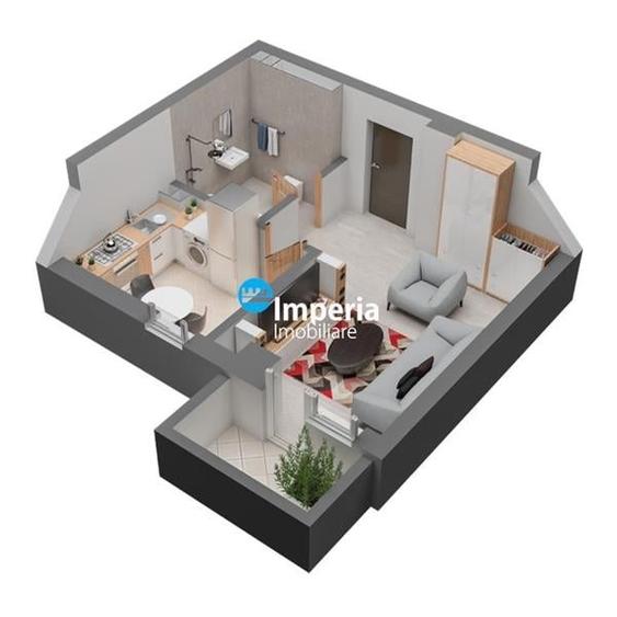 Garsonieră decomandată în Dacia
