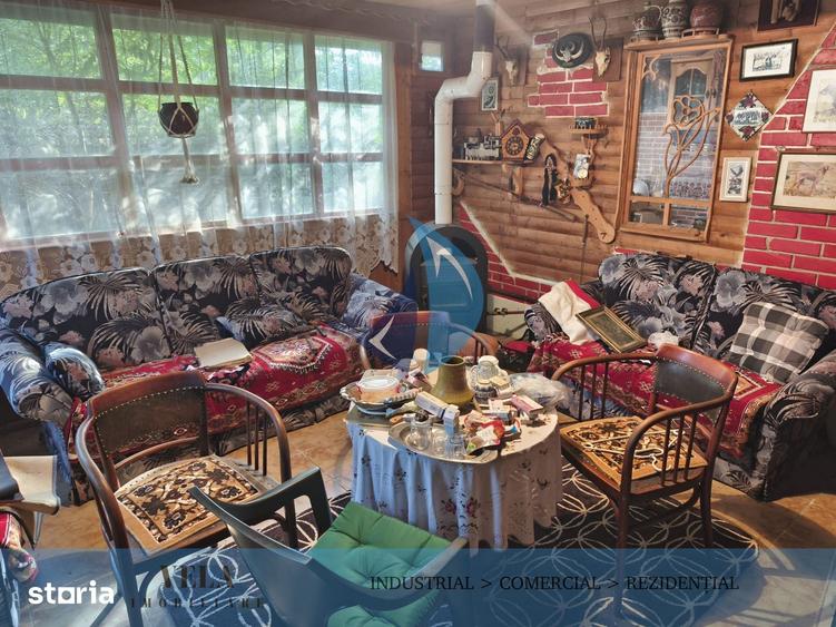 Casa din piatra si lemn in Dumbravioara cu teren intravilan 1.600 mp - 11