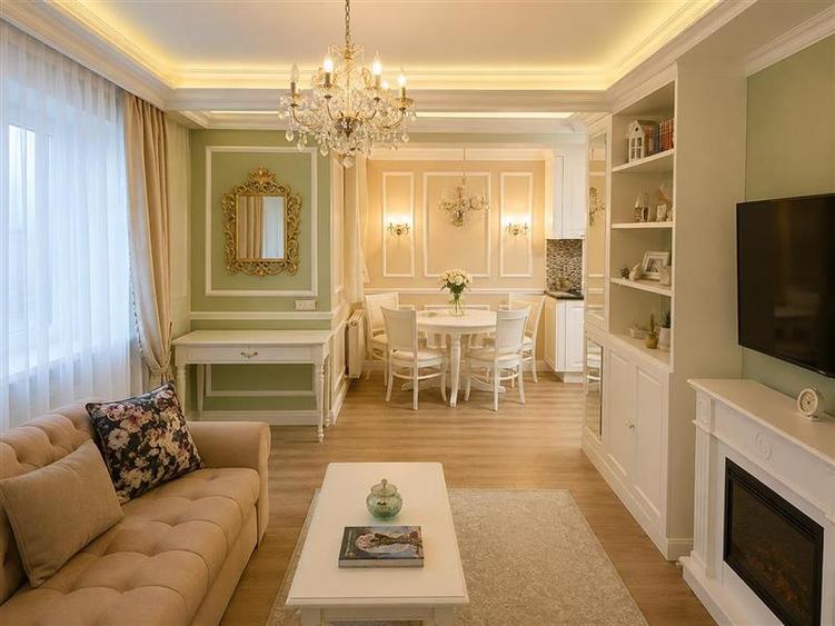 Apartament cu 3 camere decomandat, mobilat în Noua