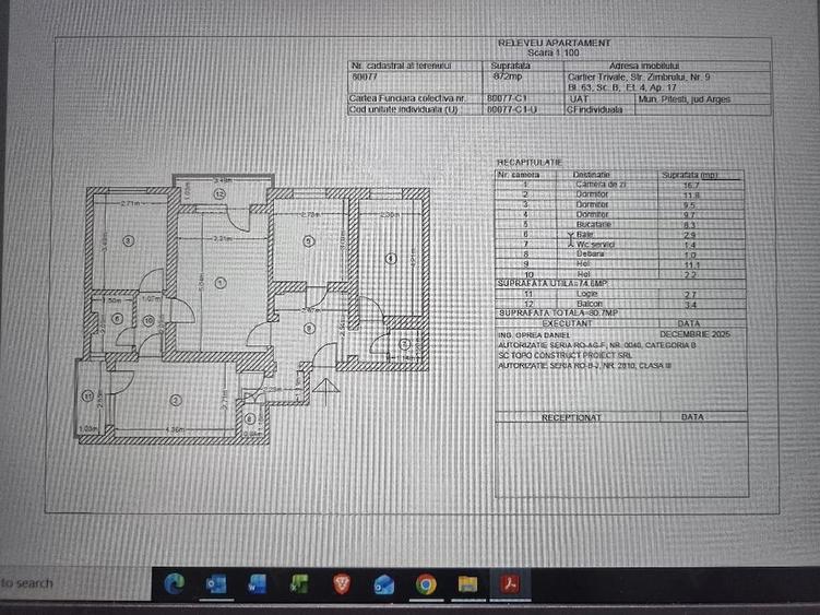 Apartament cu 4 camere semidecomandat în Trivale