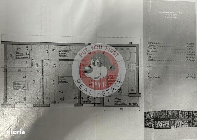 Plaza Residence | Apartament 3 camere | Decomandat | 76mp | B12914 - 3