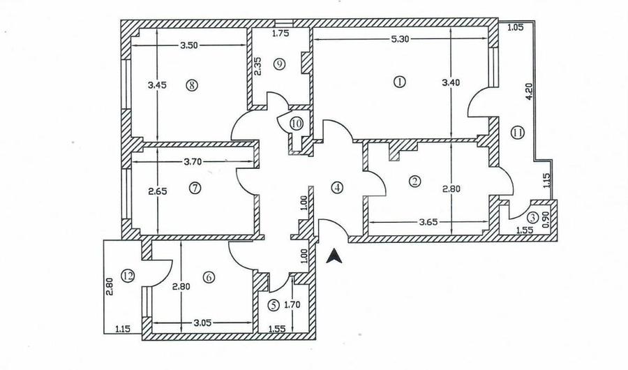 Apartament cu 2 camere decomandat în Războieni