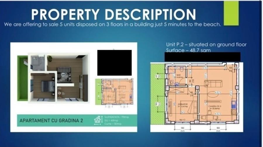 Apartament cu 2 camere în Mamaia-Sat