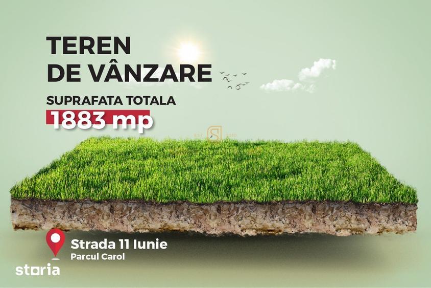 Teren de 1883 mp, în Parcul Carol