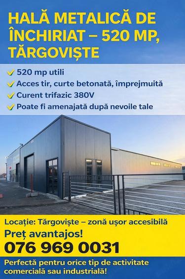 Spațiu comercial, de 520 mp, în Central
