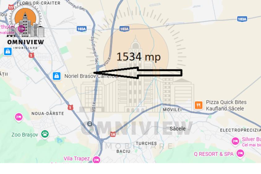 Teren Construcții intravilan de 1534 mp, în Centură