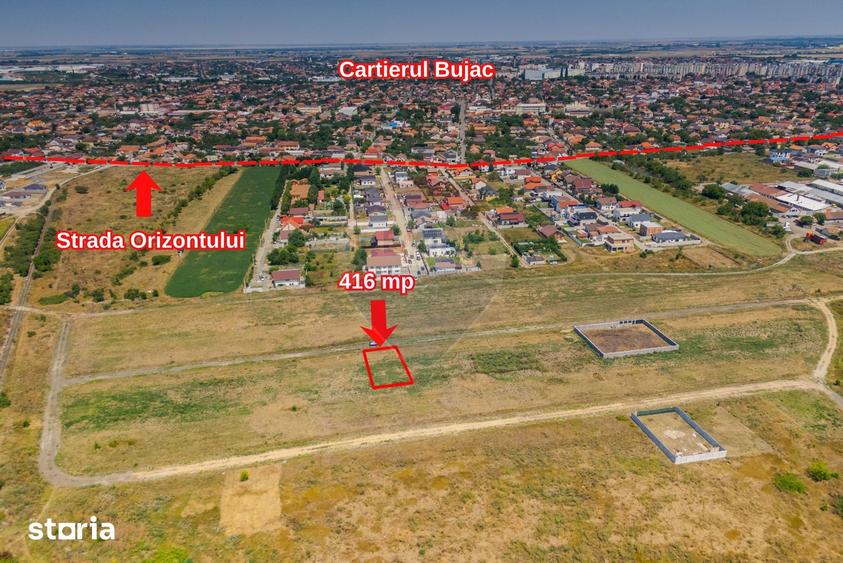Teren de 416 mp, în Funcționarilor