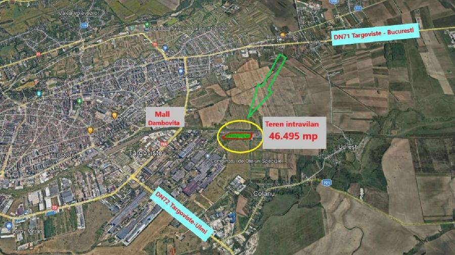 Teren Construcții intravilan de 46495 mp, în Central