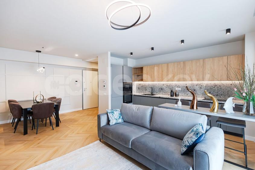 Apartament cu 3 camere decomandat, mobilat în Barbu Văcărescu