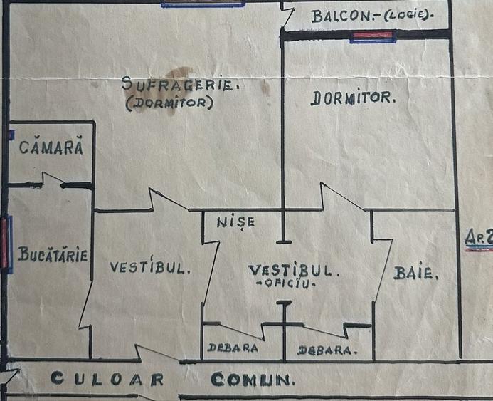 Apartament cu 2 camere decomandat în Titan