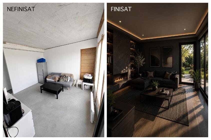 Casă cu 2 camere cu Teren 80 Mp în Săbăreni