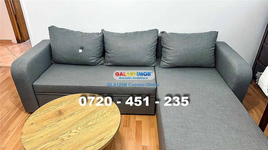 Apartament cu 3 camere semidecomandat, mobilat în Berceni