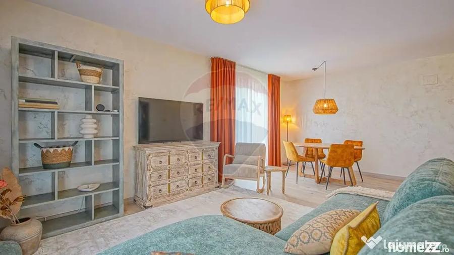 Apartament cu 2 camere semidecomandat în Noua