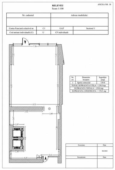 Spațiu comercial, de 175 mp, în Aviației