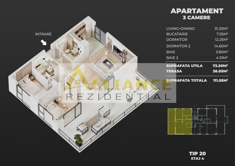 Ap 2 si 3 camere Ame Rezidence Exclusivitate - 11