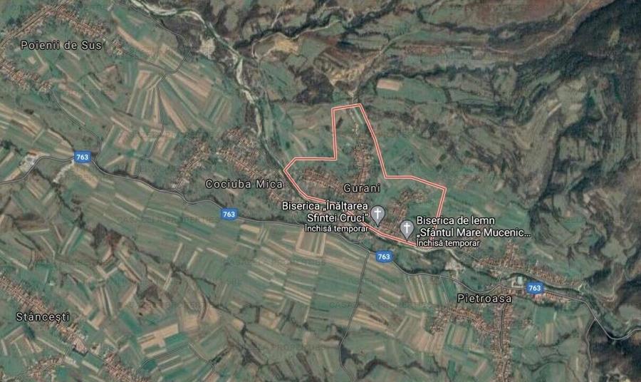 Teren Construcții intravilan de 8255 mp, în Pietroasa