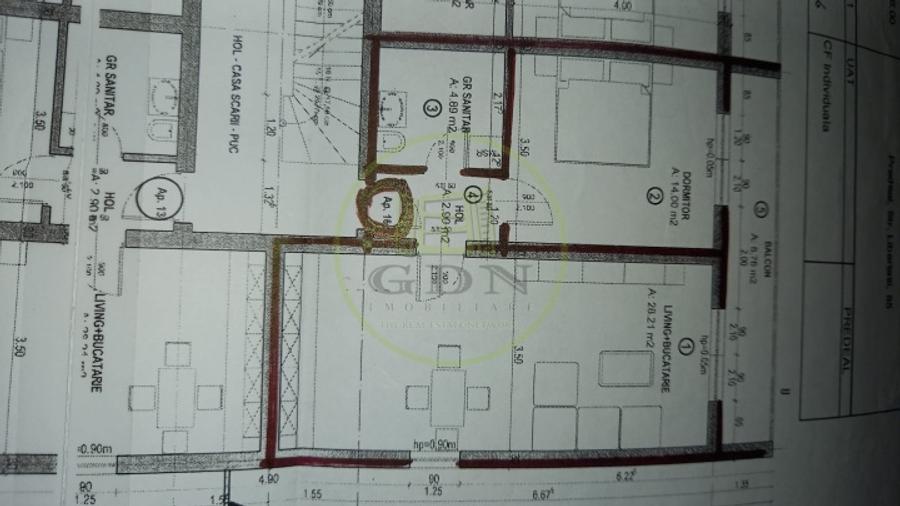 Apartament cu 2 camere decomandat, mobilat în Cioplea