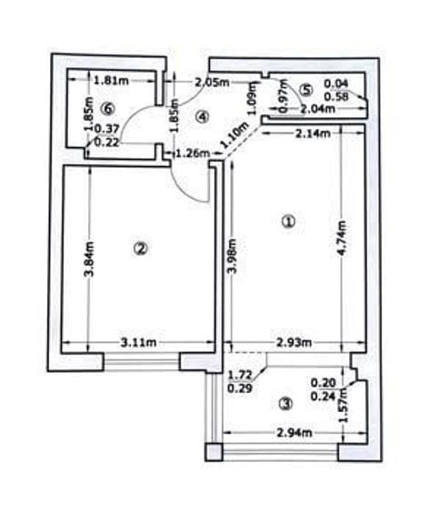 Apartament cu 2 camere semidecomandat, mobilat în Popești-Leordeni