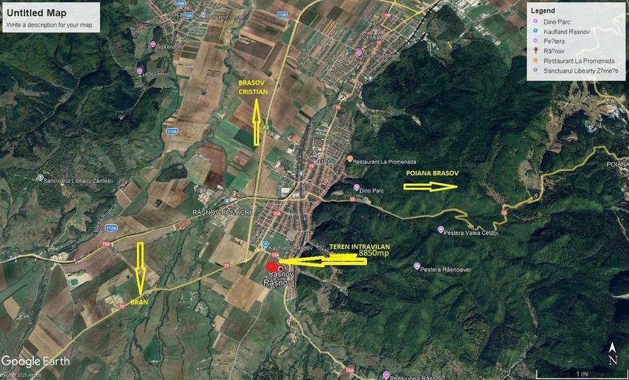 Teren Construcții intravilan de 8850 mp, în Exterior Sud