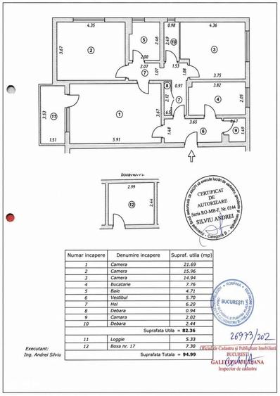 AFI Cotroceni | Bloc H1 | 3 Camere Decomandat | Boxa 7.30 mp - 19