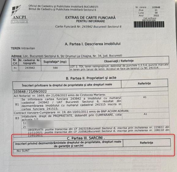 Teren Construcții intravilan de 590 mp, în Giulești