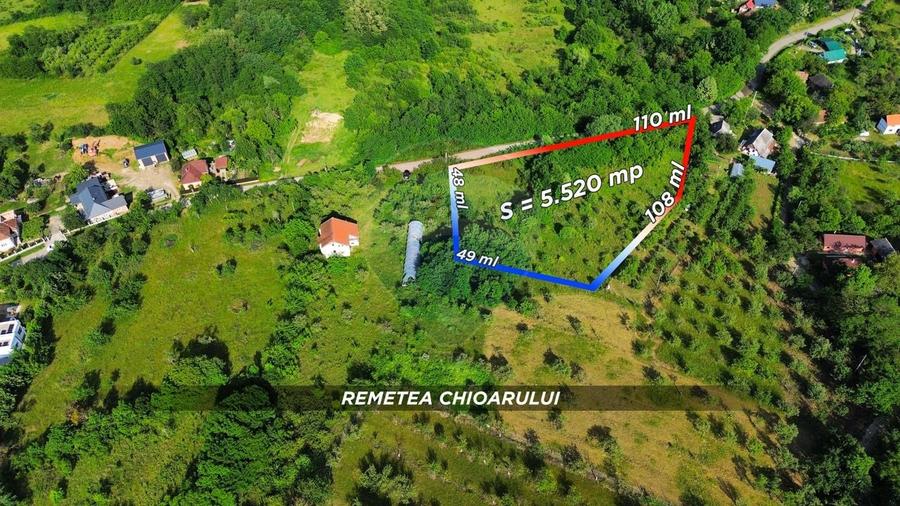 Teren Construcții intravilan de 5520 mp, în Remetea Chioarului