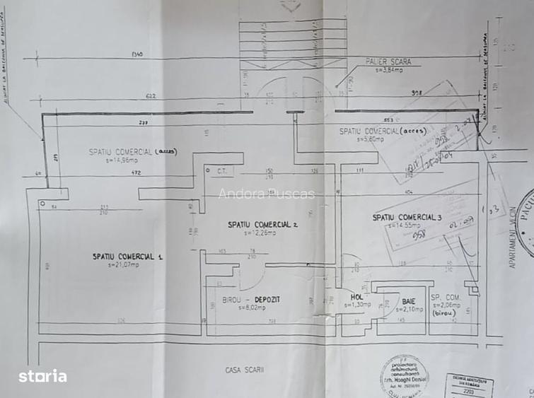 Spatiu comercial finisat cu vitrina si vad pietonal in Plopilor
