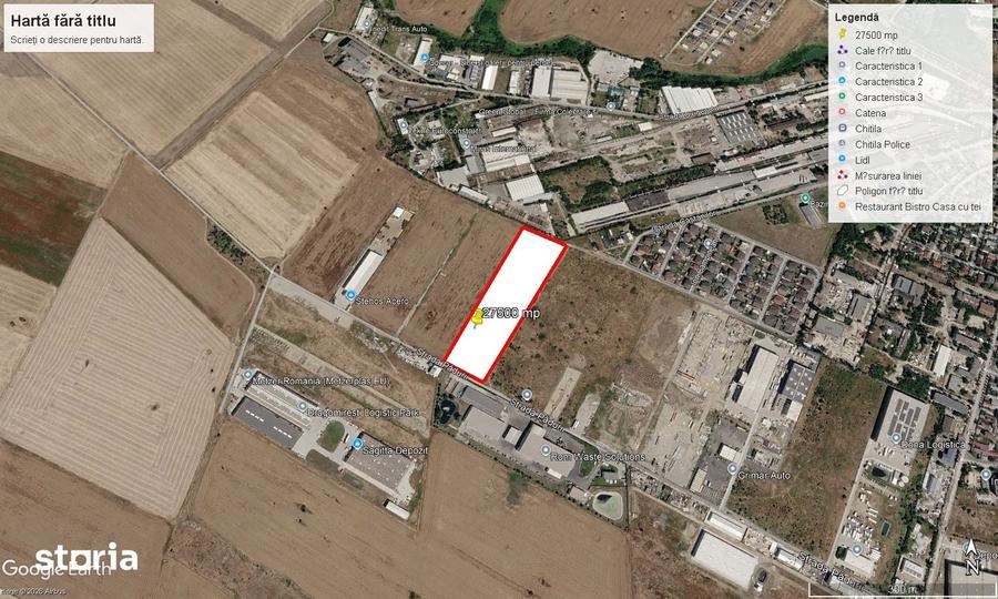 Teren de 27500 mp, în Central