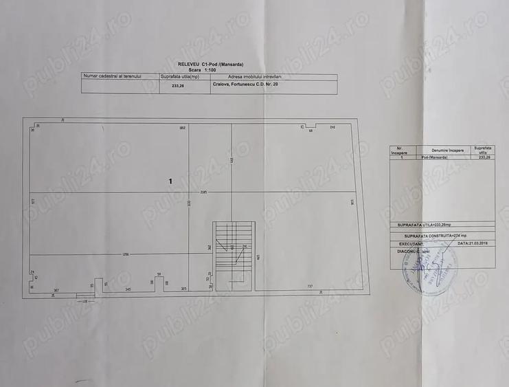 Spațiu comercial, de 233 mp, în Central