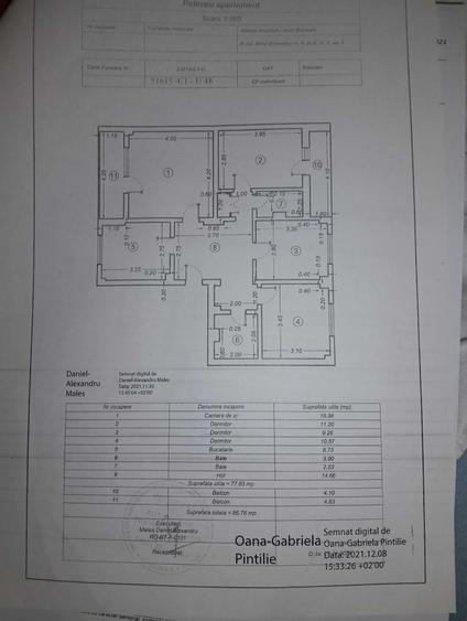 Apartament cu 4 camere decomandat în Central