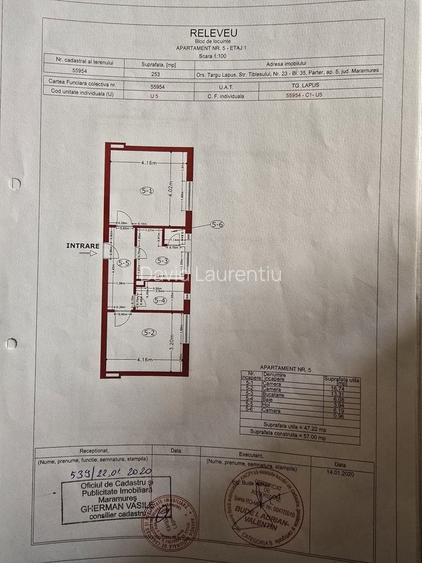 Apartament cu 2 camere decomandat în Central