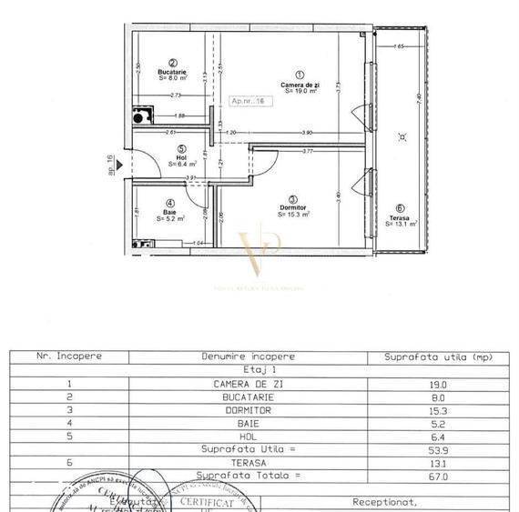 Apartament cu 2 camere în Între Lacuri