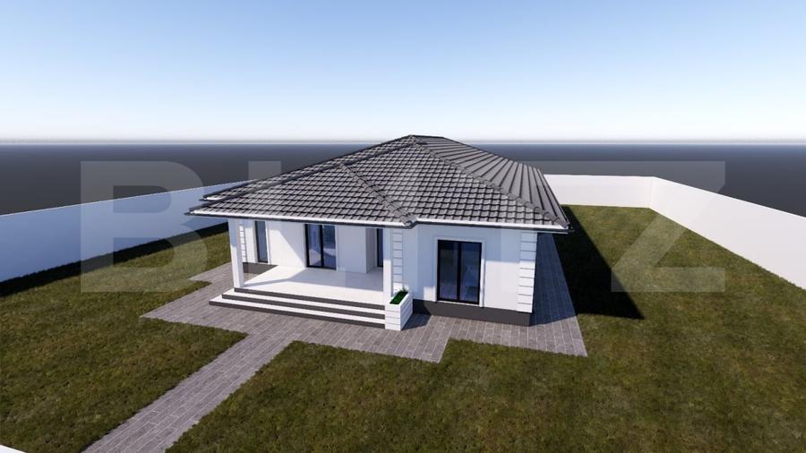 Casă individuală cu 3 camere cu Teren 5000 Mp în Exterior Vest