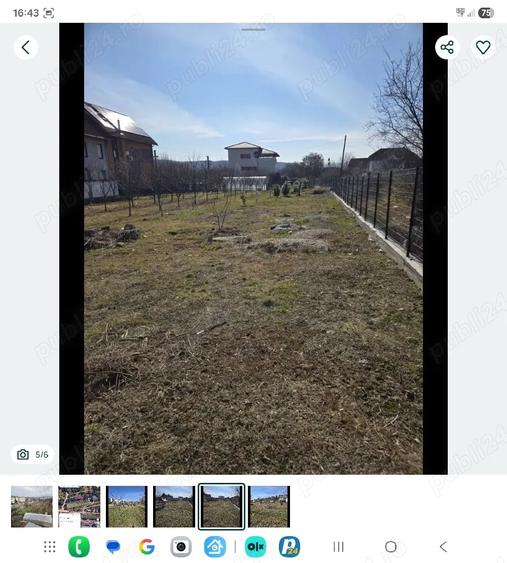 Teren de 2300 mp, în Nord
