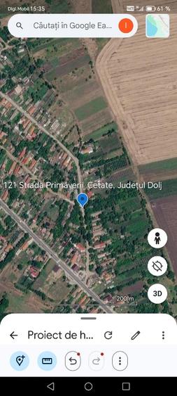 Teren Construcții intravilan de 1936 mp, în Cetate