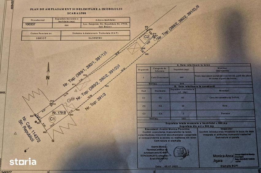 Casă cu 5 camere cu Teren 1167 Mp în Sânpetru