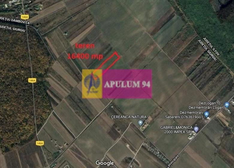 Teren Construcții intravilan de 16400 mp, în Săbăreni