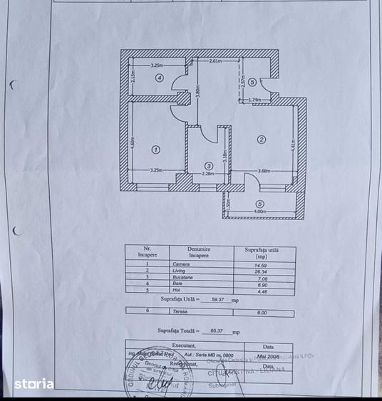 Apartament cu 2 camere în Central
