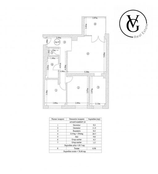 Apartament 3 camere - decomandat - zona Floreasca - 7