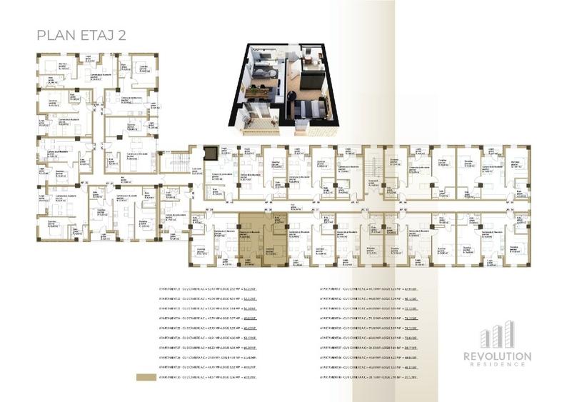 Apartament cu 3 camere decomandat în Hotvon