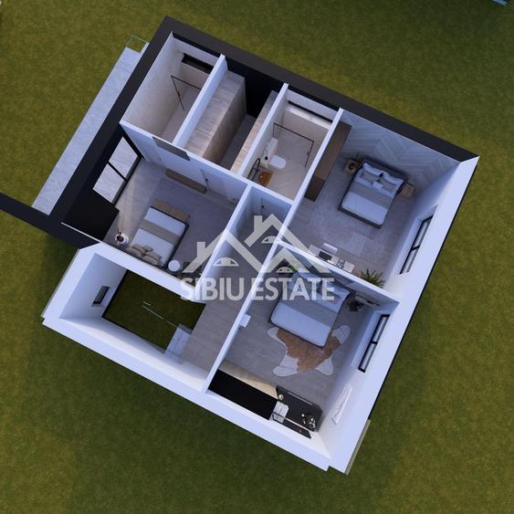 Duplex cu 4 camere cu Canalizare în Șura Mică