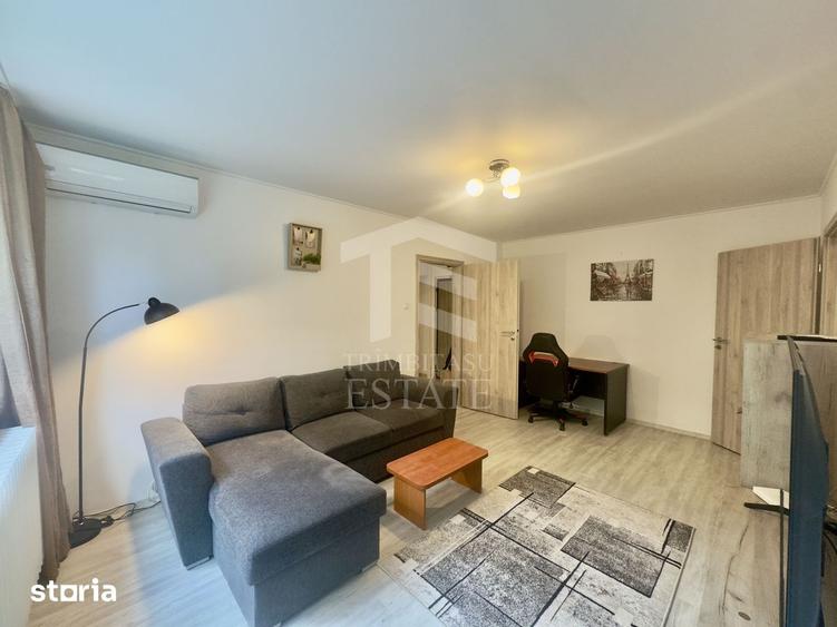 Apartament cu 2 camere, mobilat în Tei