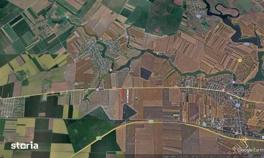 Teren de 15295 mp, în Belciugatele