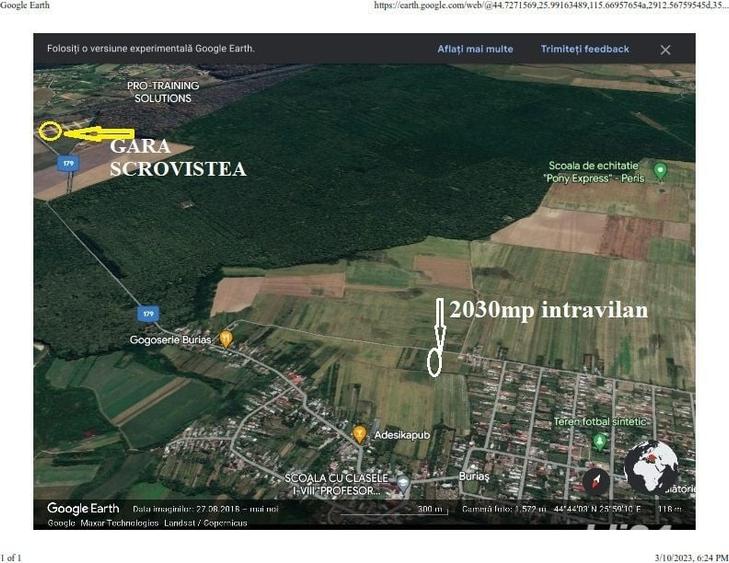 Teren de 2000 mp, în Buriaș
