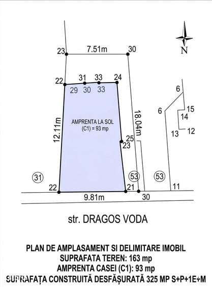 Casă cu 4 camere cu Teren 163 Mp în Eminescu